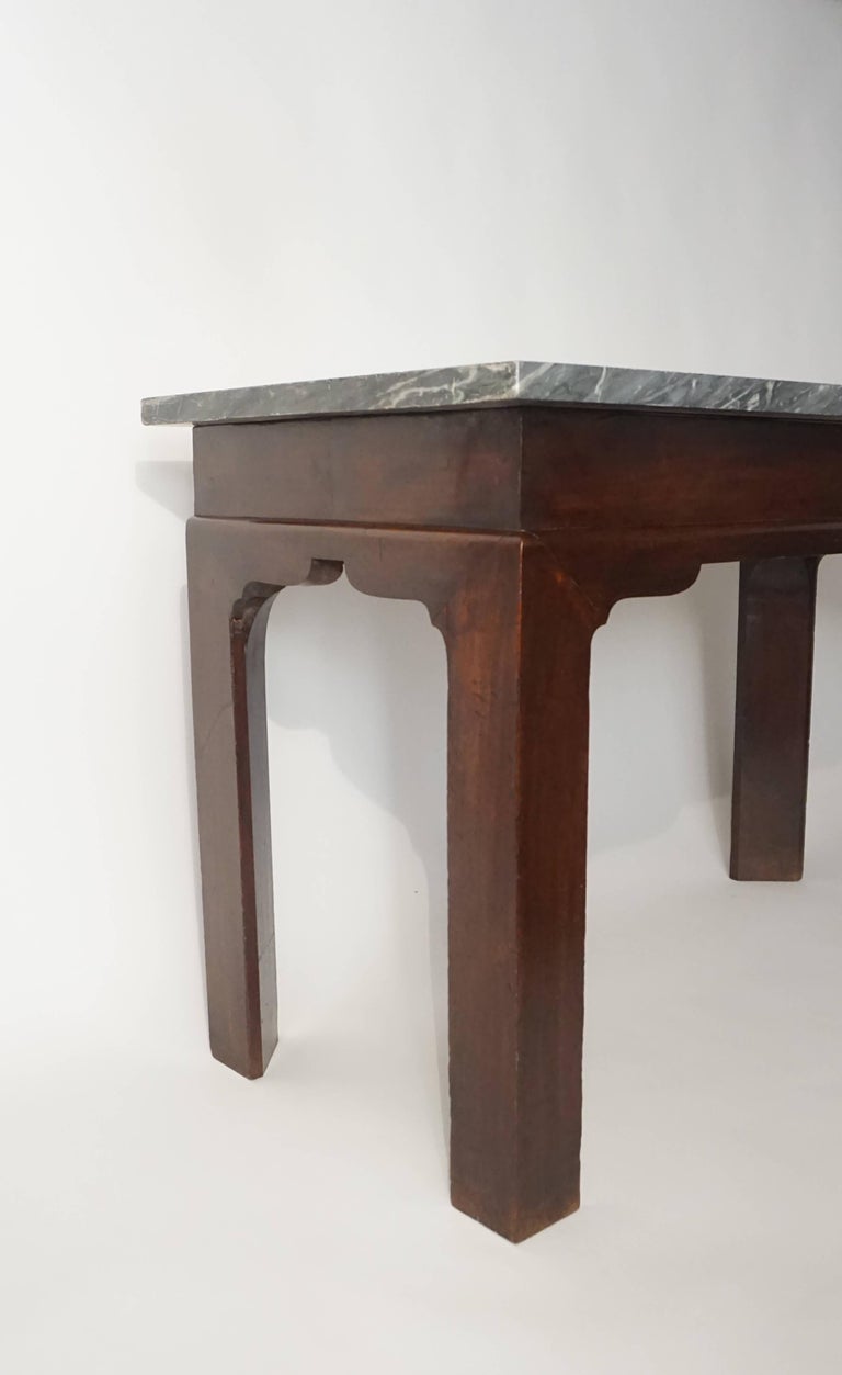 English Marble Top Mahogany Slab or Side Table, circa 1760 For