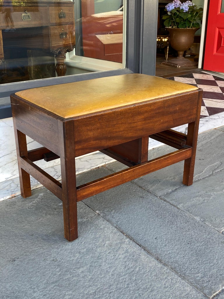Metamorphic Bench English Mahogany Metamorphic Bench to Form of Library Steps Late 18th ...