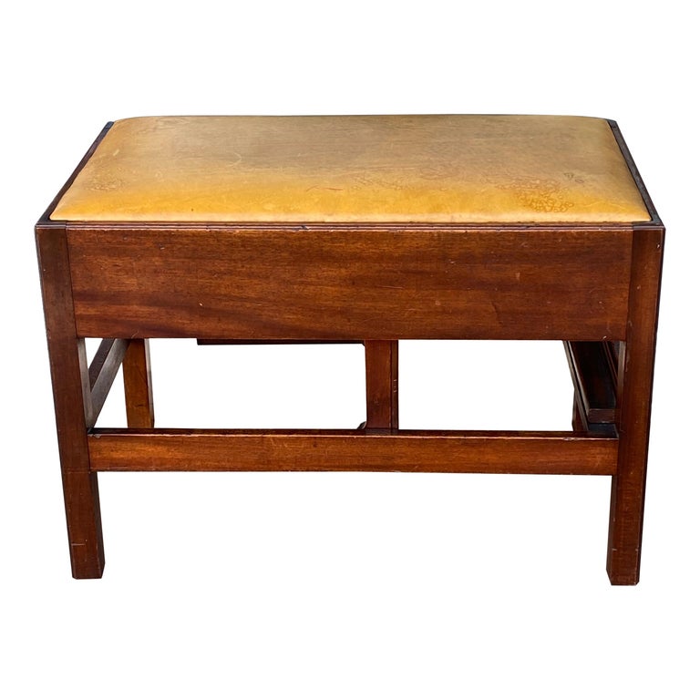 Metamorphic Bench English Mahogany Metamorphic Bench to Form of Library Steps Late 18th ...