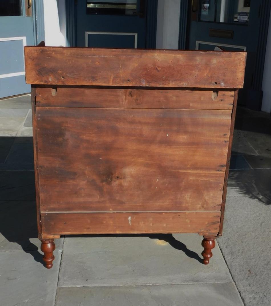 English Mahogany One Drawer Hinged Cabinet with Lion Head Brasses, Circa 1820 For Sale 5
