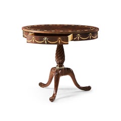 English Mahogany Oval Side Table