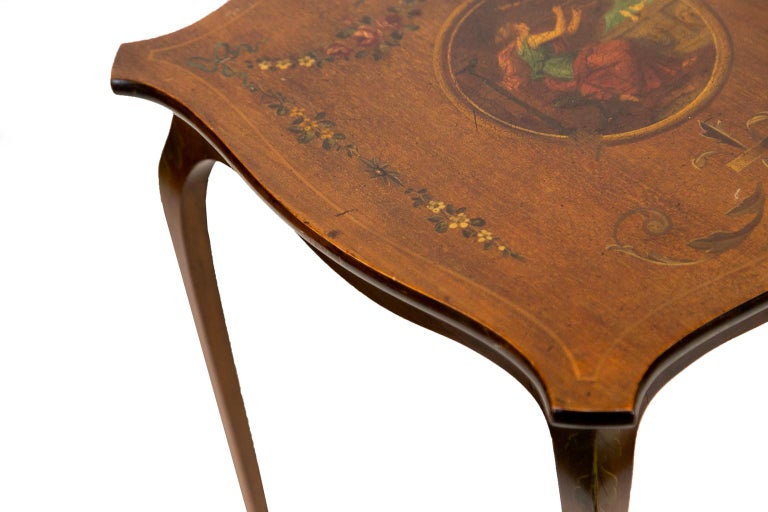English Mahogany Painted Occasional Table For Sale at 1stDibs