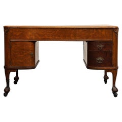 English Mahogany Regency Style Partners Desk, circa 1930