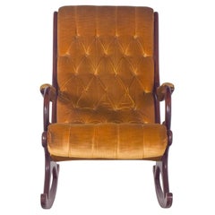Antique English Mahogany Rocking Chair