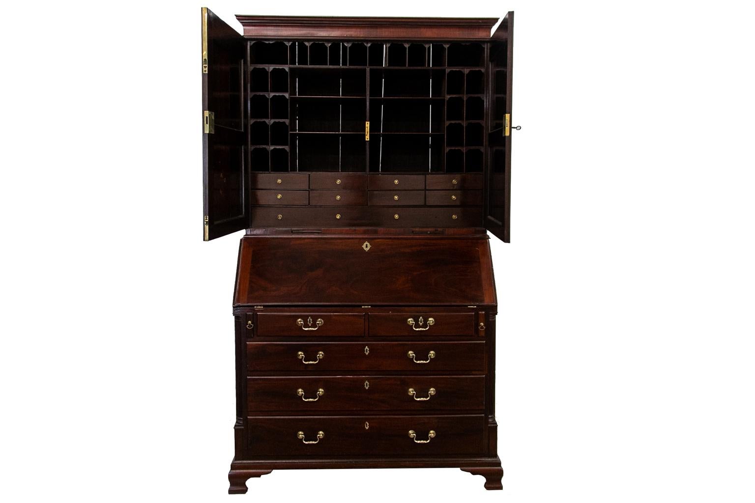 English Mahogany Secretary For Sale 8