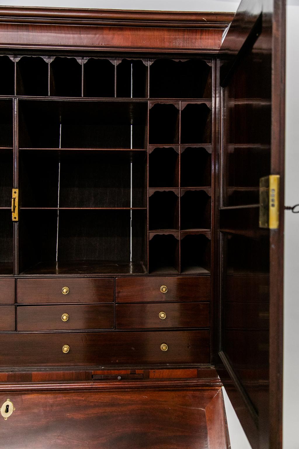 English Mahogany Secretary For Sale 10