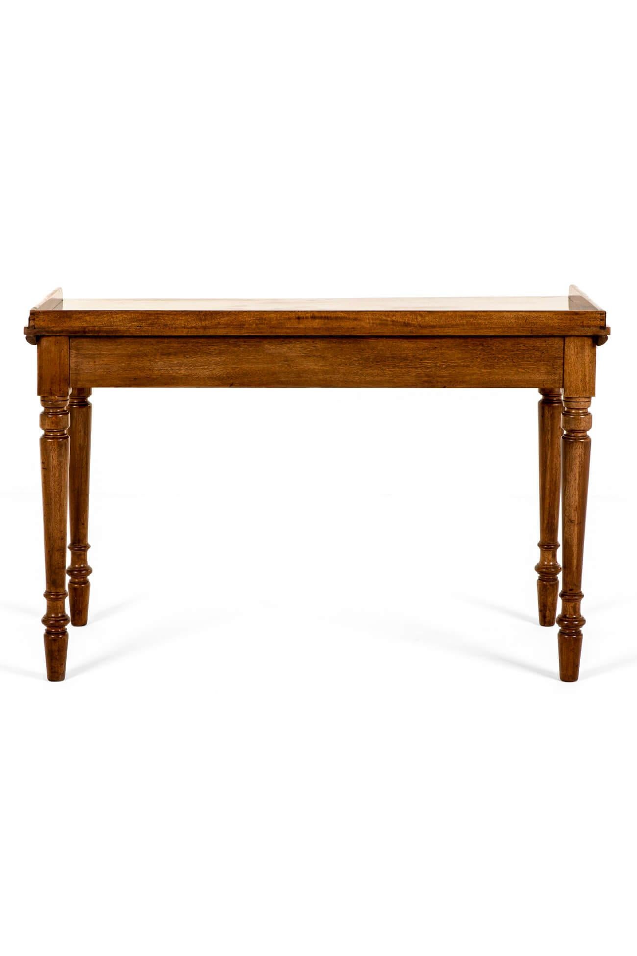 High Victorian English Mahogany Serving Table with Drawers For Sale