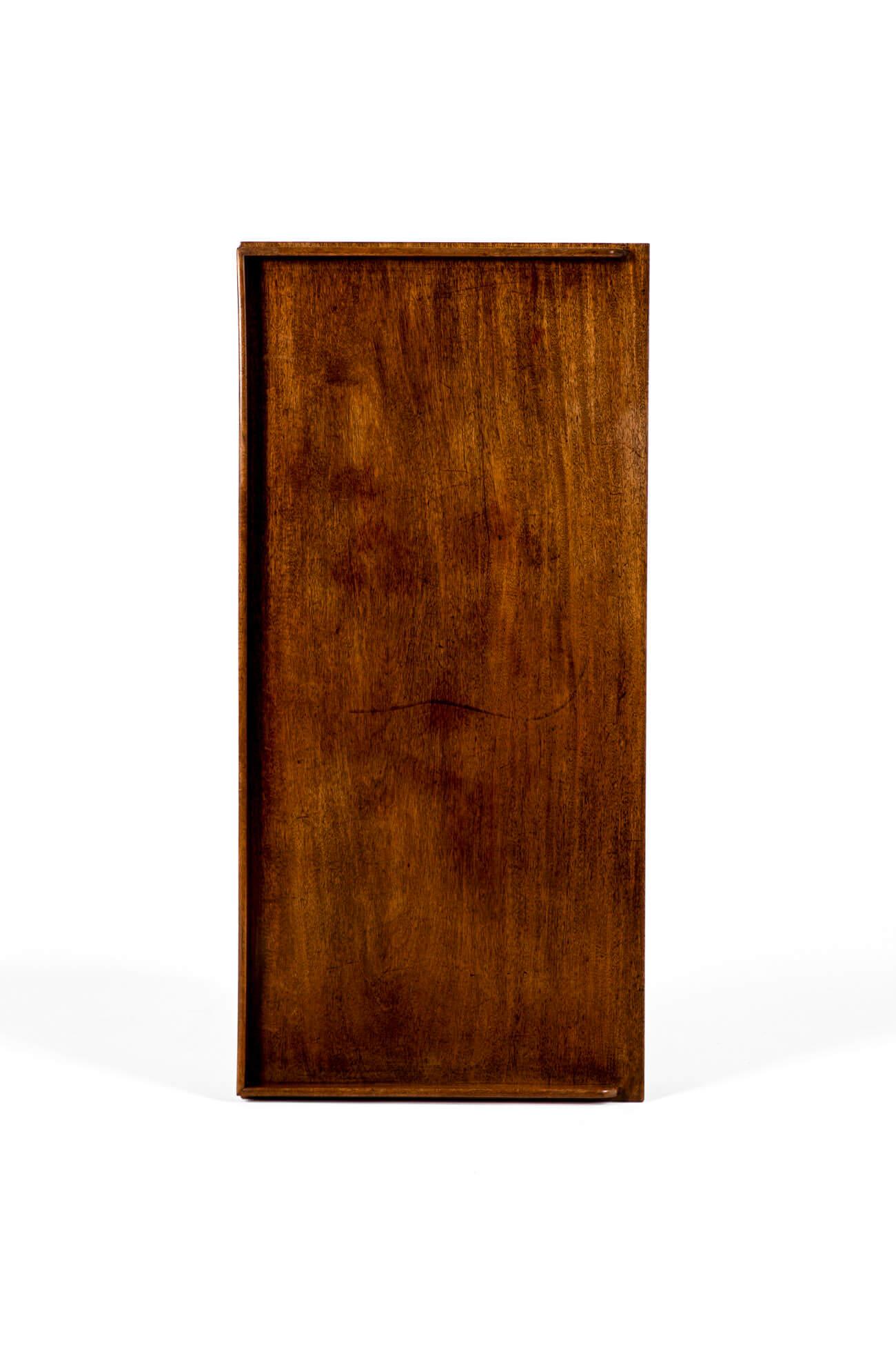 Hand-Crafted English Mahogany Serving Table with Drawers For Sale