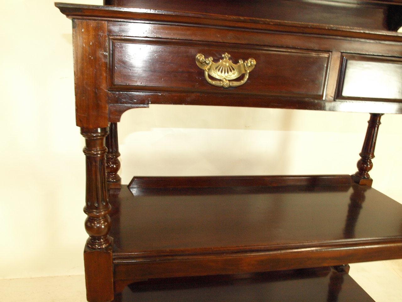 English Mahogany Serving Trolley For Sale 5