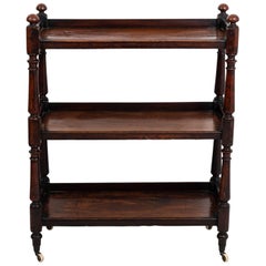 English Mahogany Serving Trolley