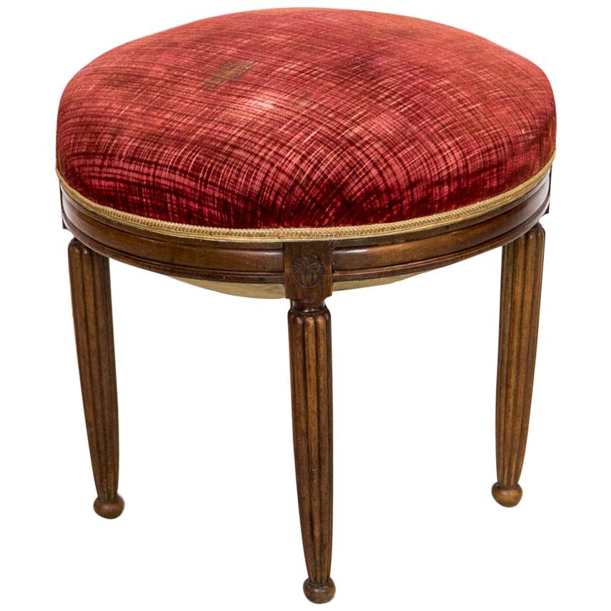 English Mahogany Sheraton Stool