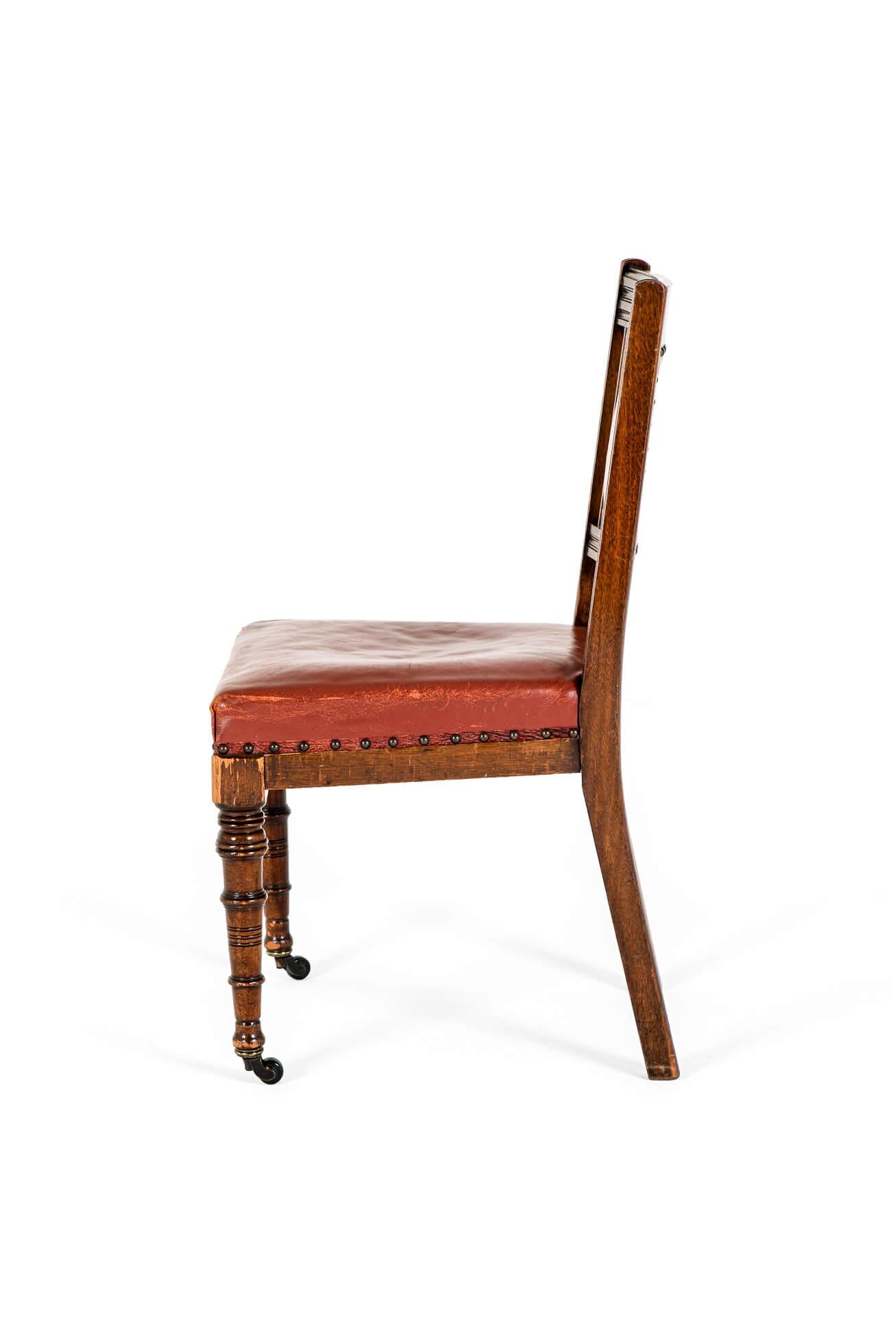 Silla auxiliar inglesa de caoba de Ralph Johnson Británico en venta