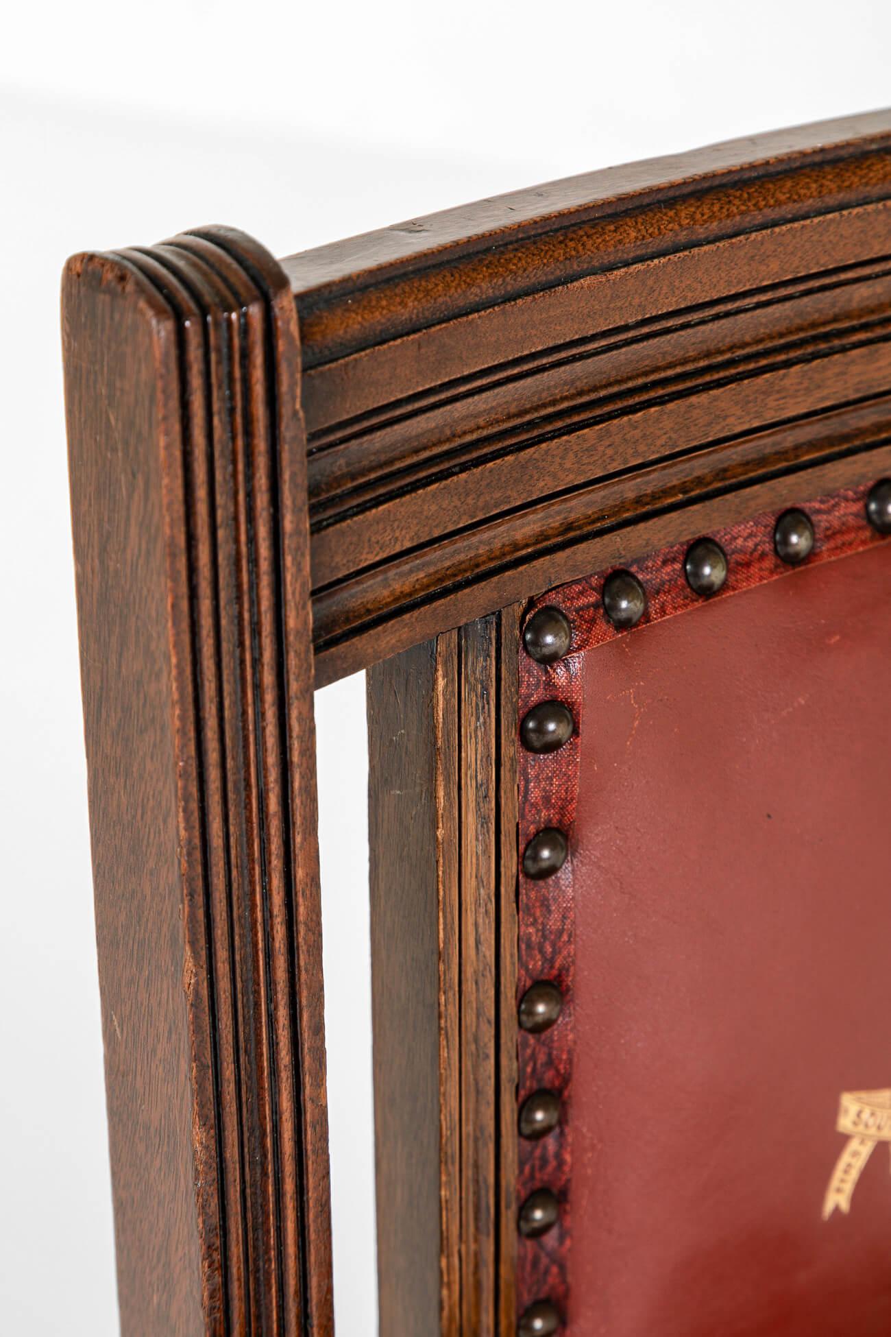 Silla auxiliar inglesa de caoba de Ralph Johnson siglo XIX en venta