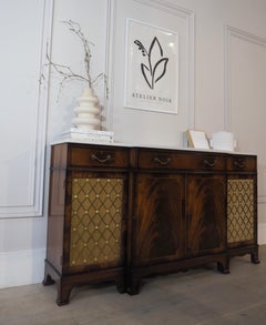English Mahogany Sideboard with Marble