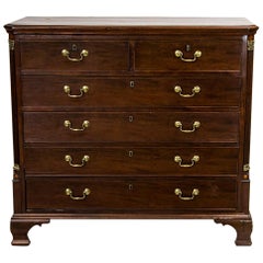 English Mahogany Six Drawer Chest