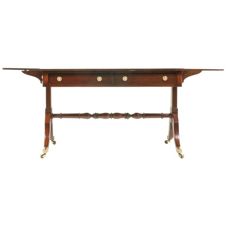 English Mahogany Sofa Table at 1stDibs