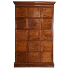 Used English Mahogany Solicitors 15-Door Cupboard/Cabinet, circa 1830