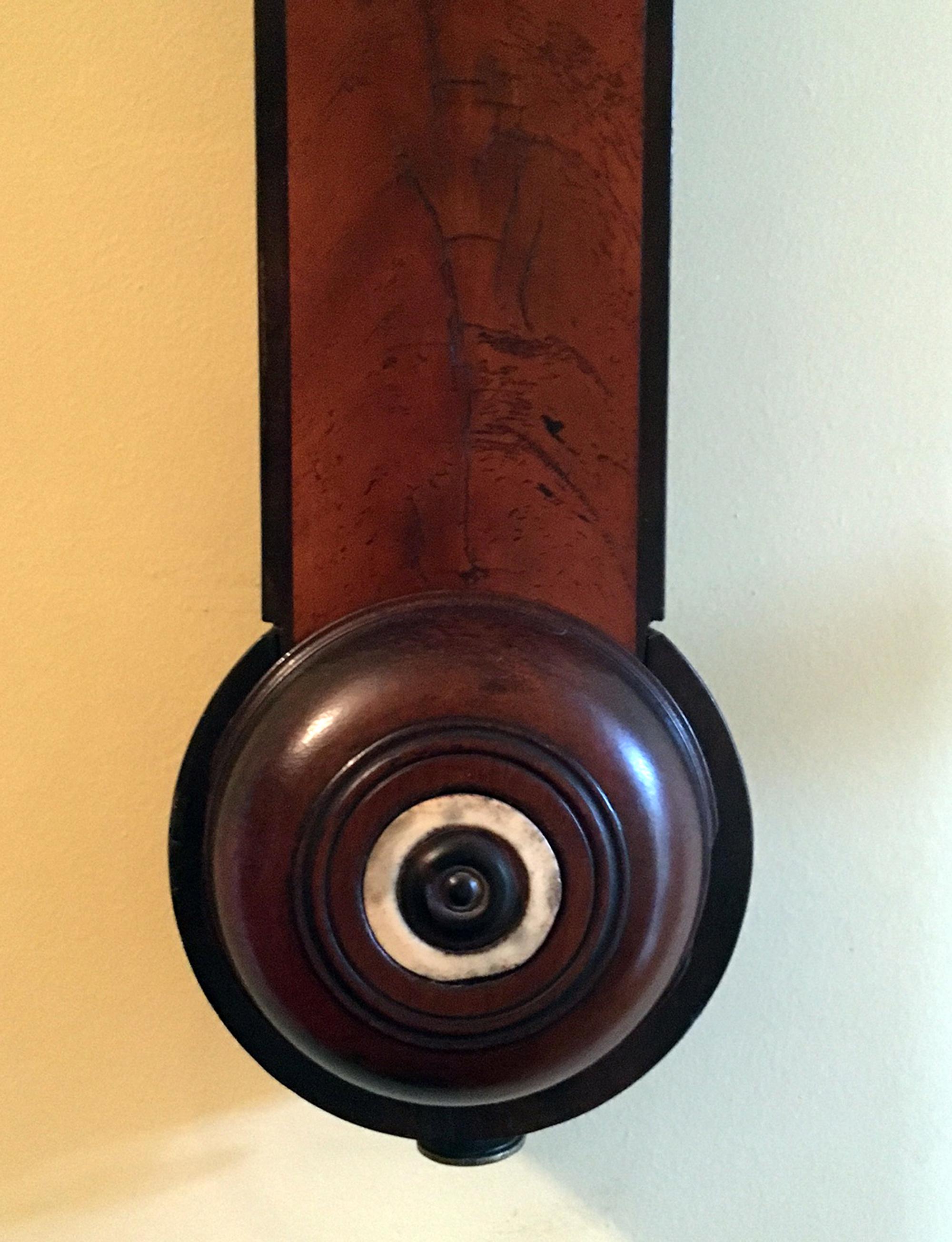 English Mahogany Stick Barometer Signed T. Taylor London For Sale 1