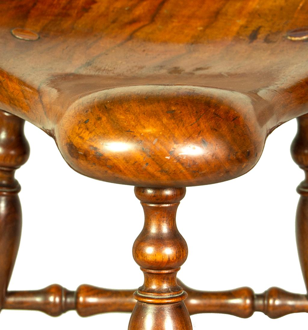 19th Century English Mahogany Stool