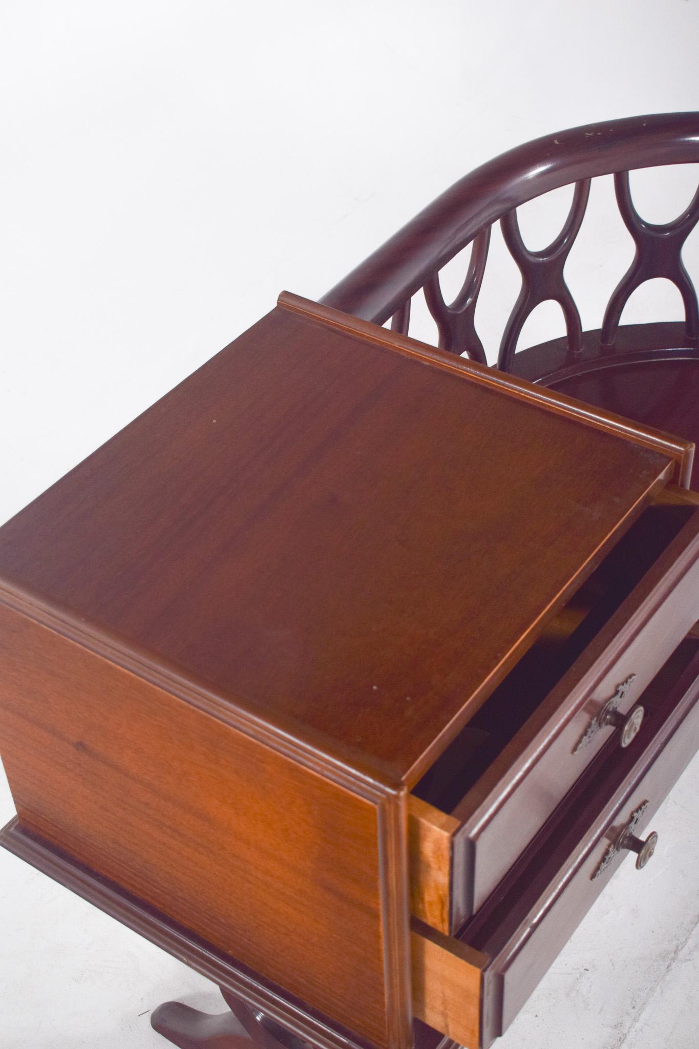 English Mahogany Telephone Stand For Sale 9