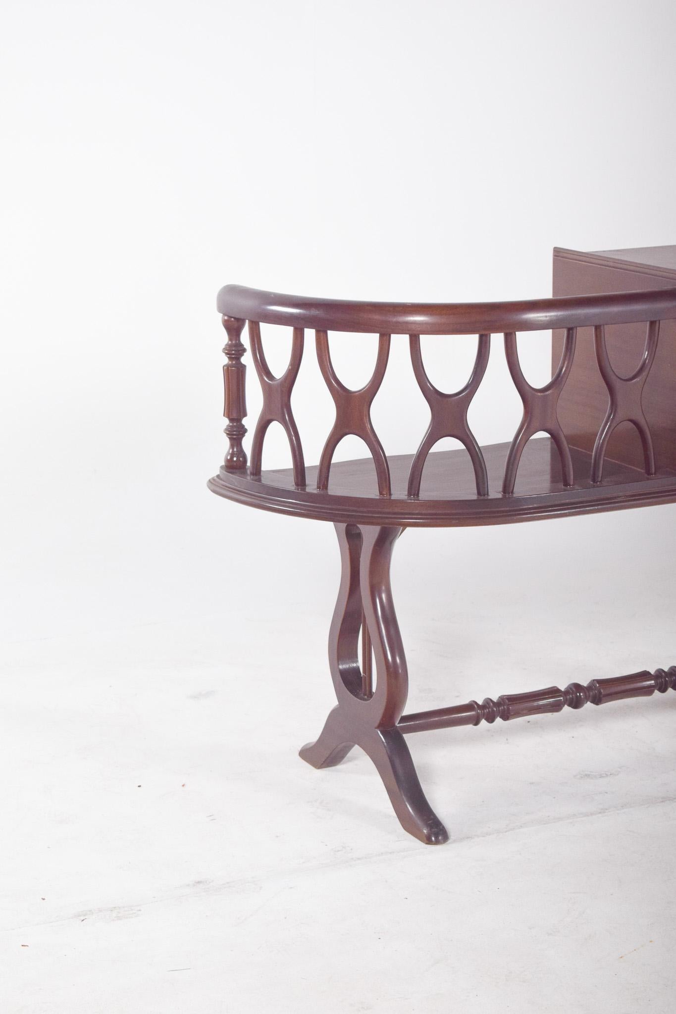 English Mahogany Telephone Stand For Sale 13