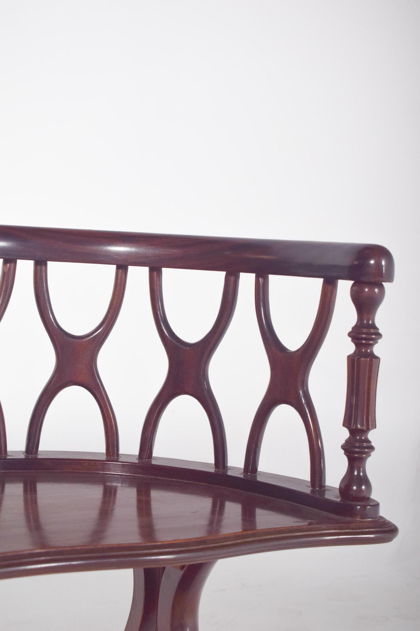 English Mahogany Telephone Stand For Sale 3