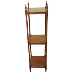 Etagere a tre piani in mogano inglese