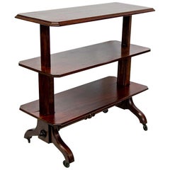 English Mahogany Three-Tiered Server