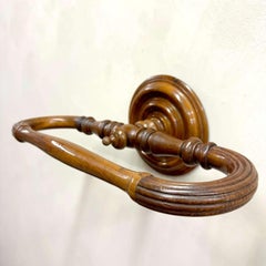 Porte-serviettes anglais en acajou vers 1900