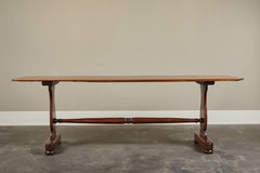 English Mahogany Trestle Table