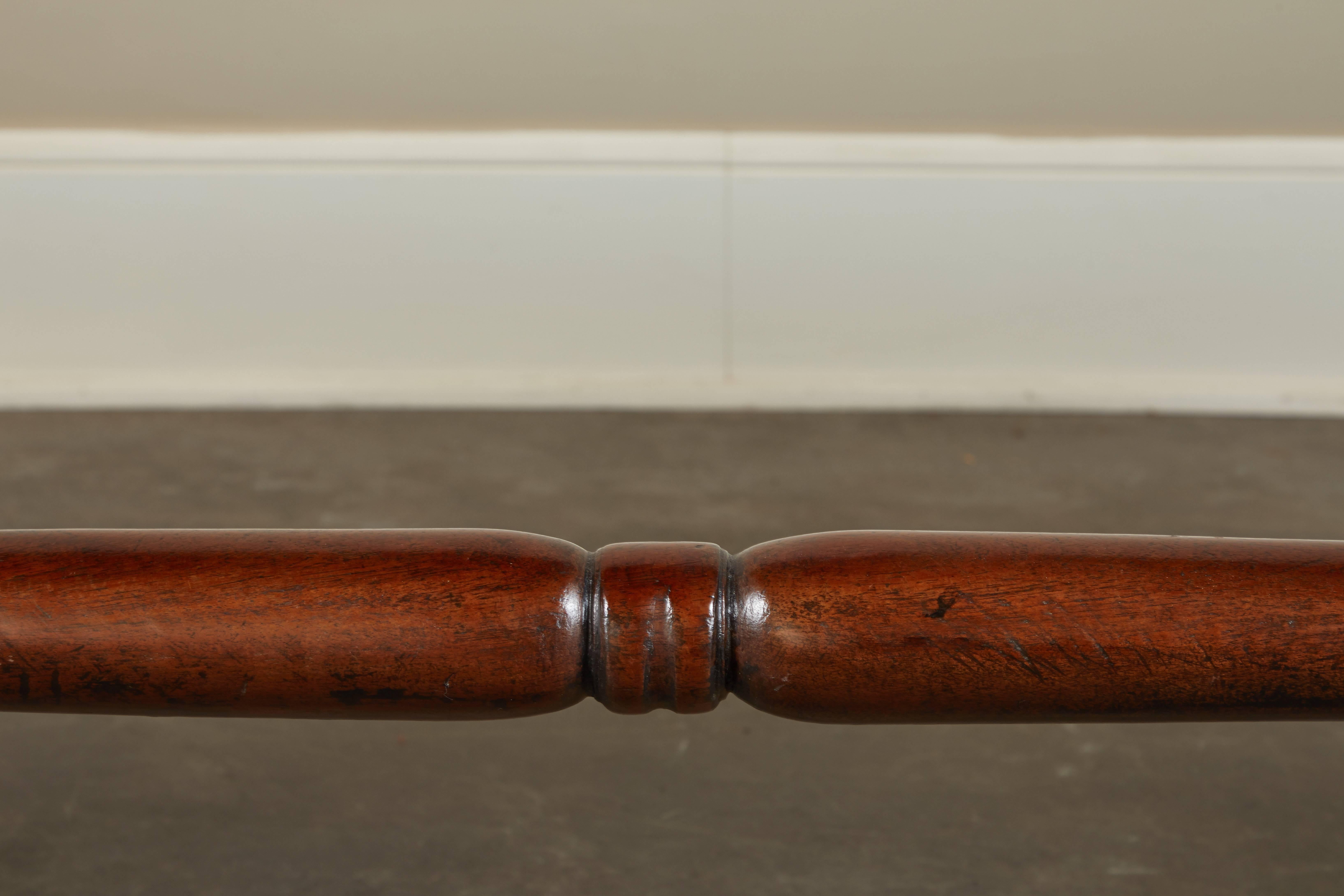 English Mahogany Trestle Table In Good Condition In Pasadena, CA