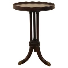 English Mahogany Tripod Drinks Table