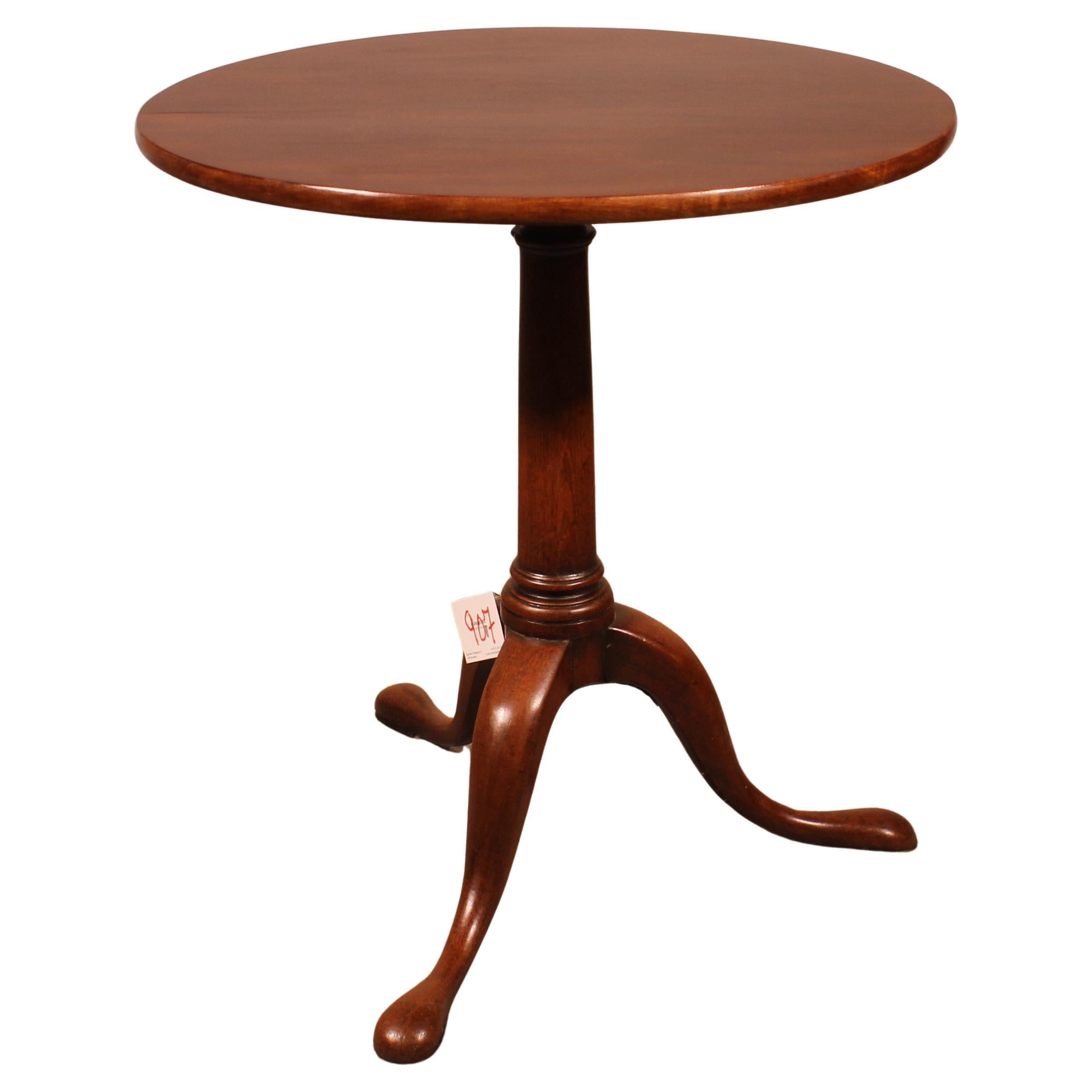 English Mahogany Tripod Table - 18th Century