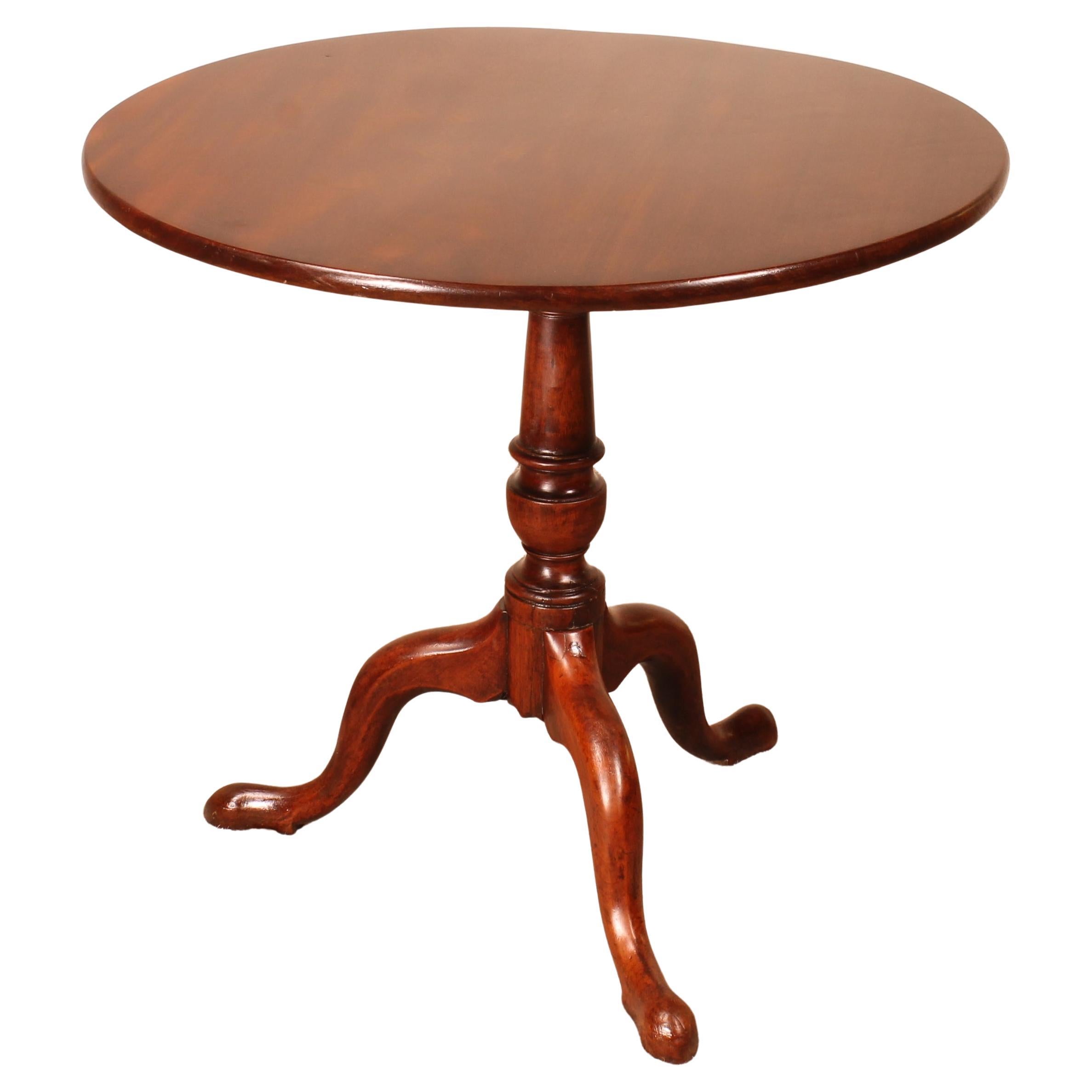 English Mahogany Tripod Table Early 19th Century