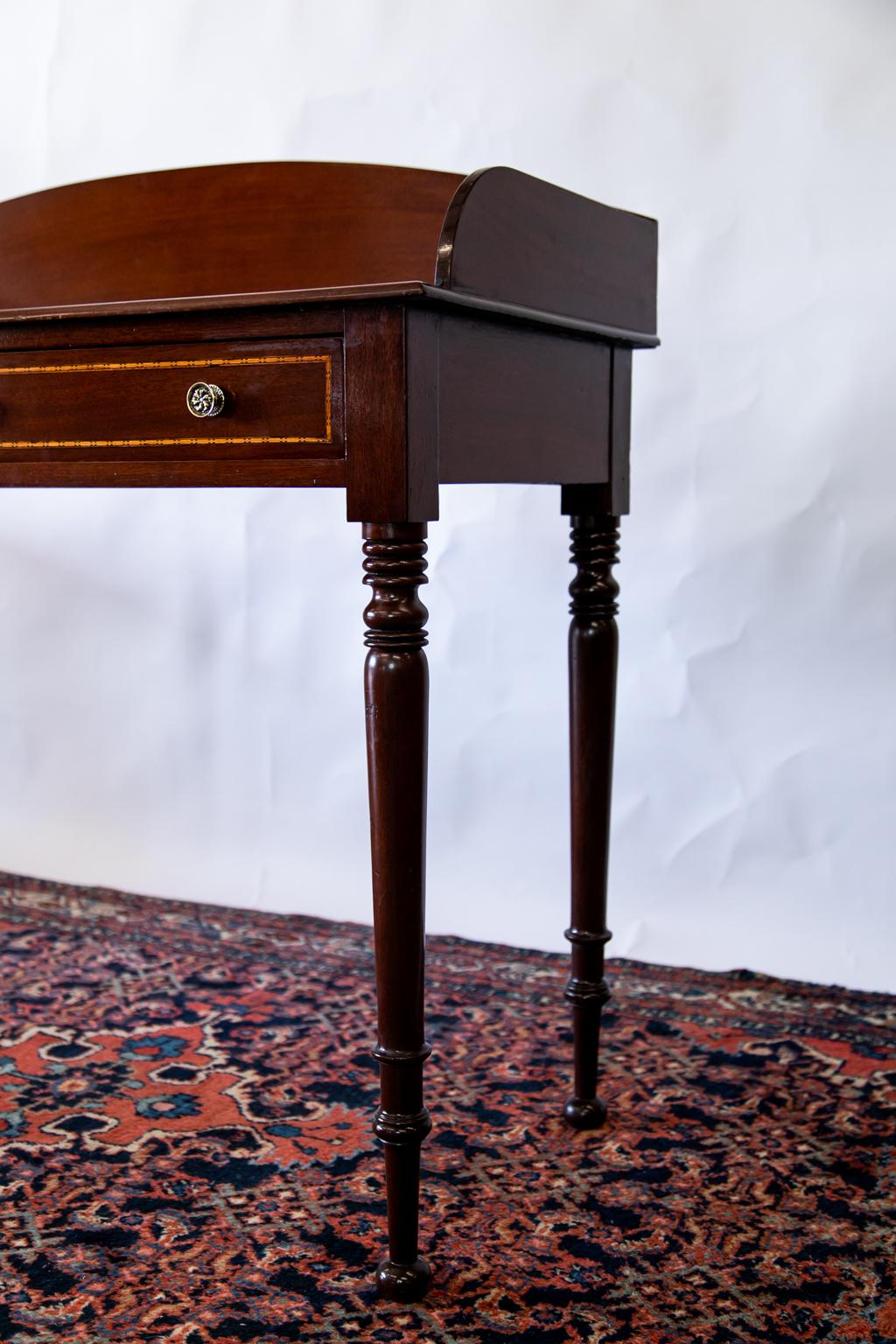 Early 19th Century English Mahogany Two Drawer Server For Sale