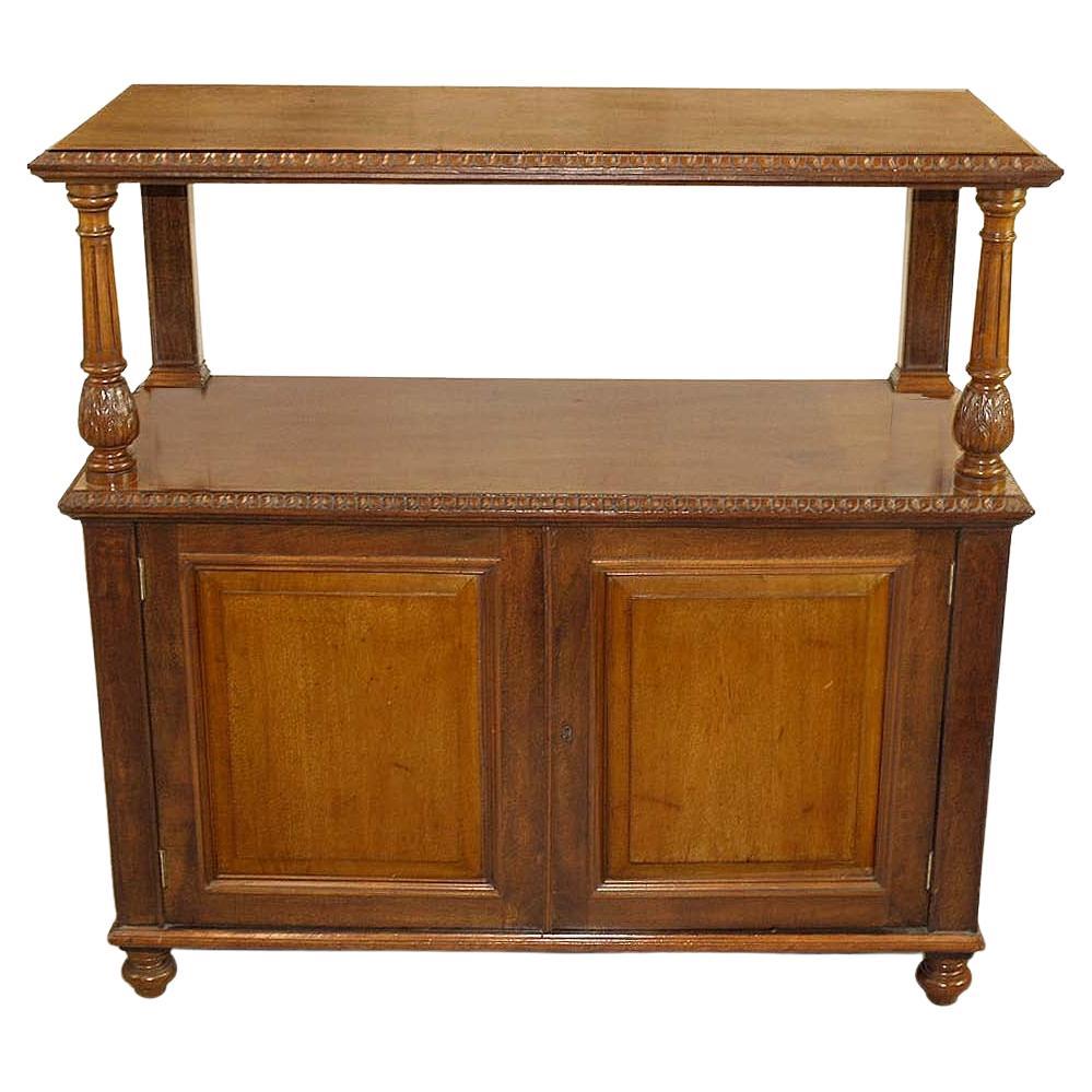 English Mahogany Two Tier Server For Sale