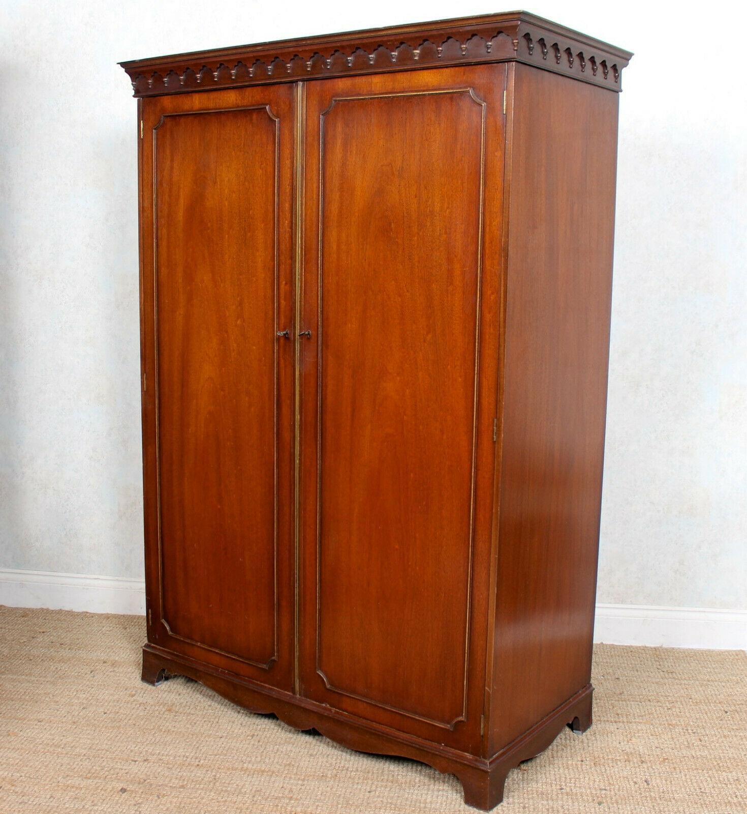 antique mahogany armoire wardrobe