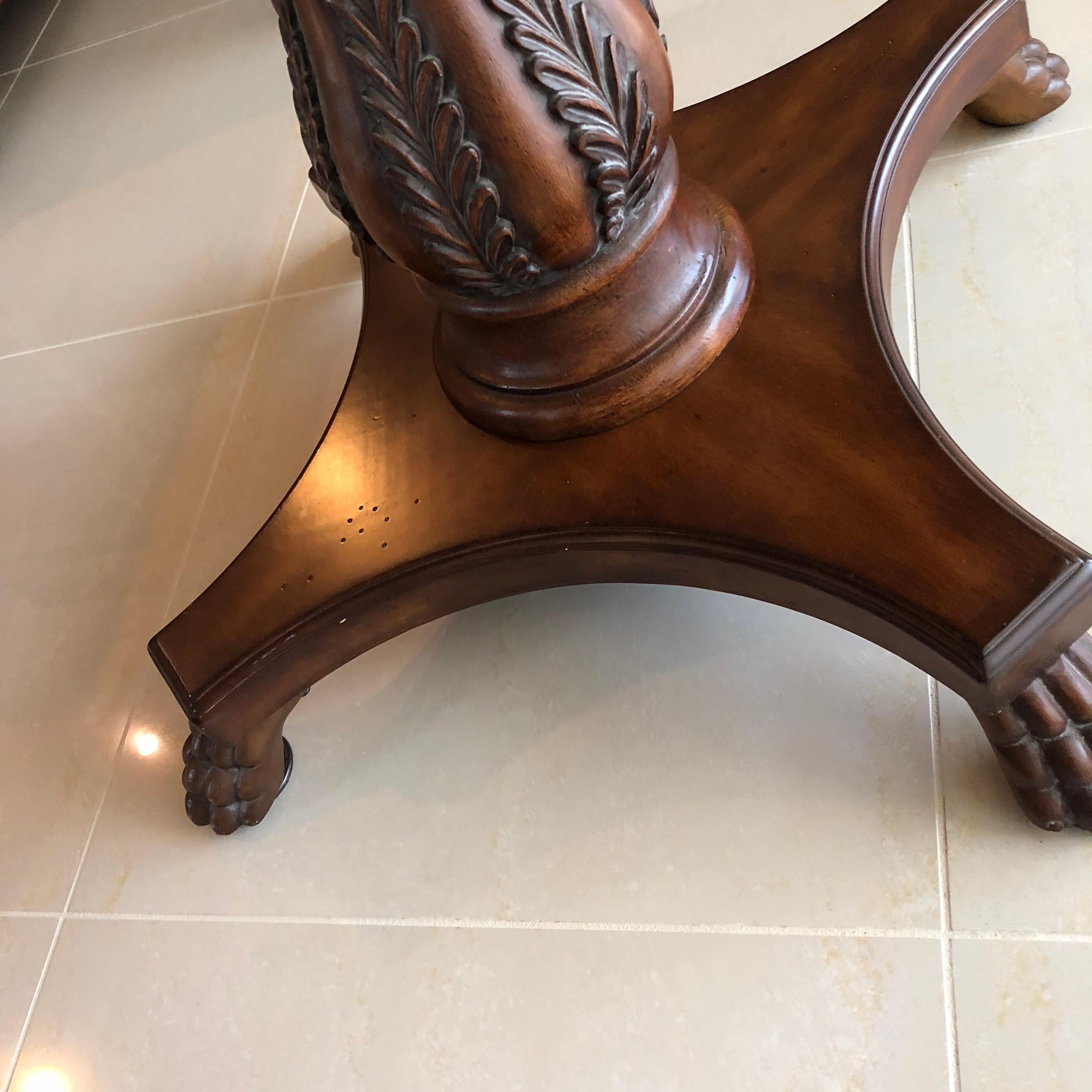 English Mahogany with Marble Game Table 2