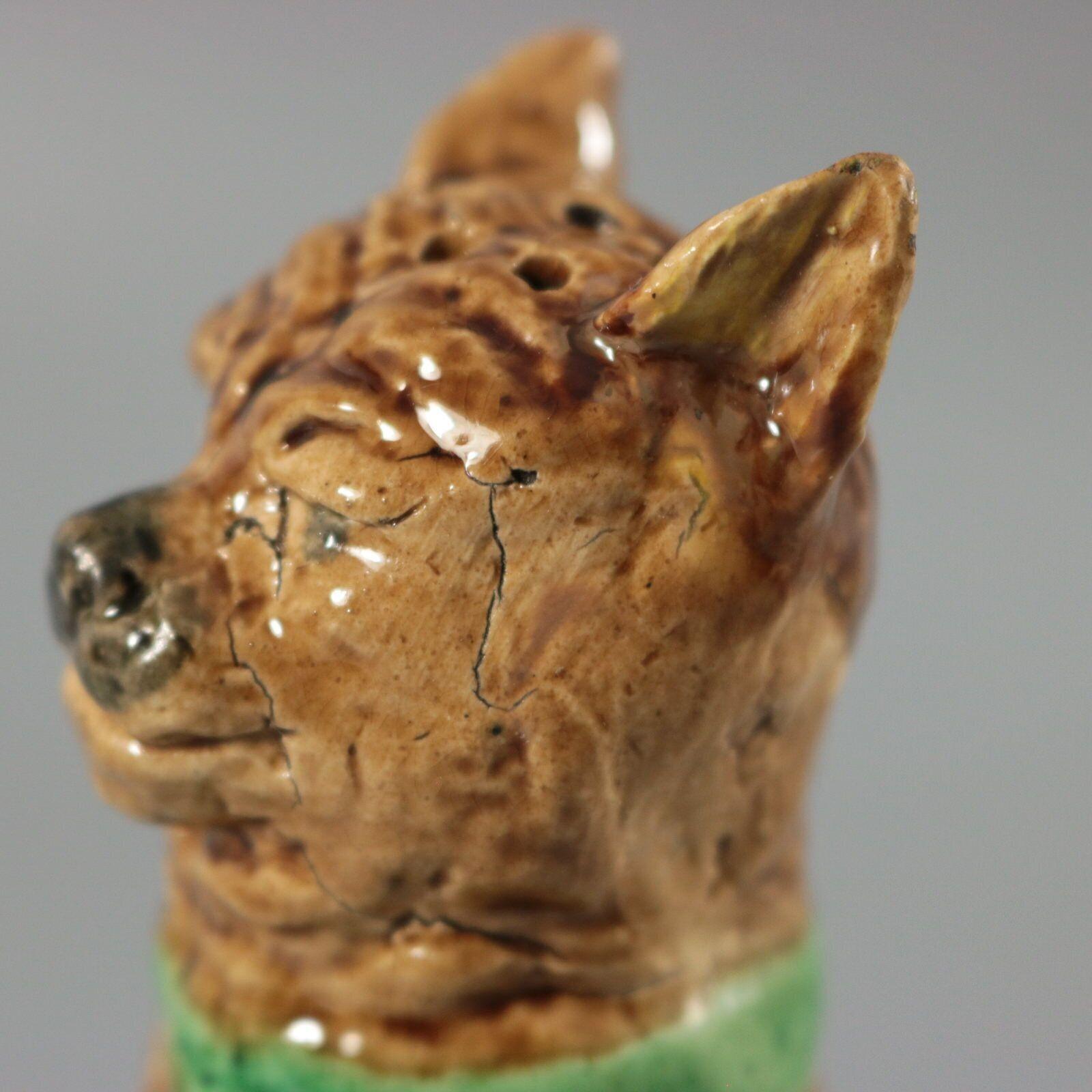 English Majolica Cat 'Ive Eaten the Canary' Figure 8