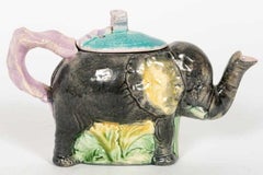 English Majolica "Jumbo" Elephant Tea Pot by Thomas Forester