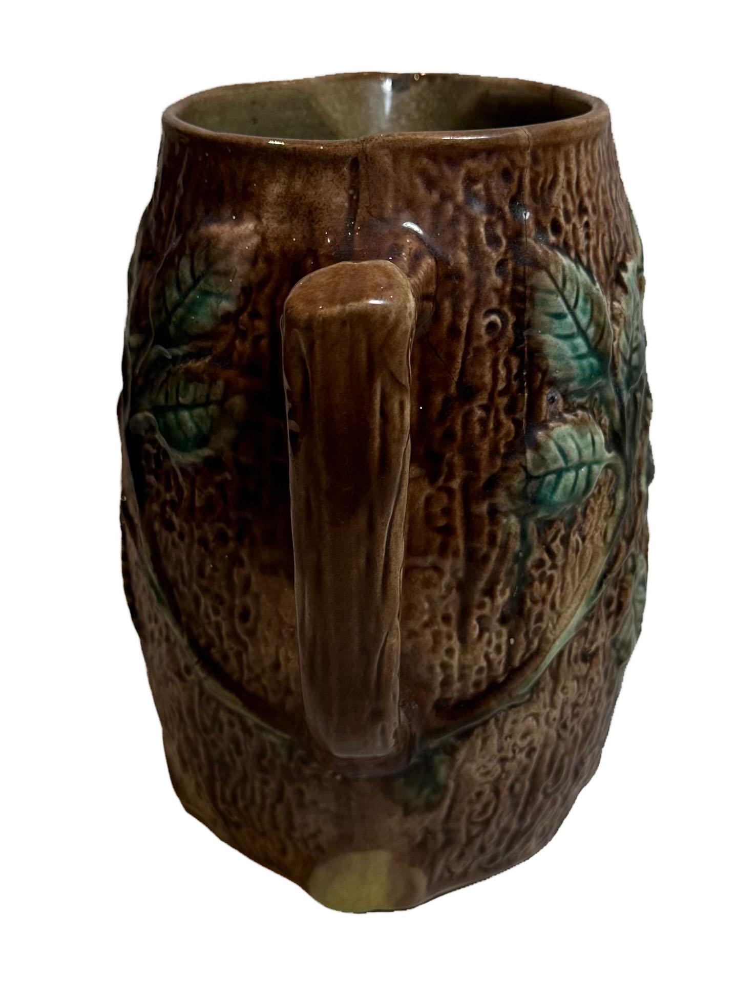 Late 19th Century English Majolica Pitcher  For Sale