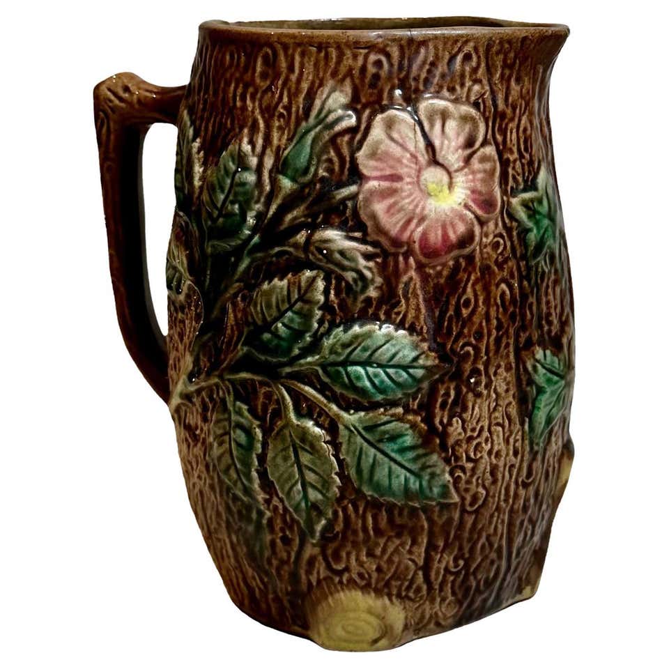 Vintage Raspberry Ceramic Pitcher Ceramic Pitchers - 1,178 For Sale at 1stDibs | pottery pitchers for ...
