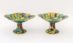 English Majolica Strawberry & Grape Tableware, 16