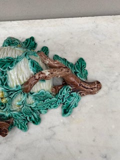 English Majolica Wall pocket Bird & Nest Joseph Roth