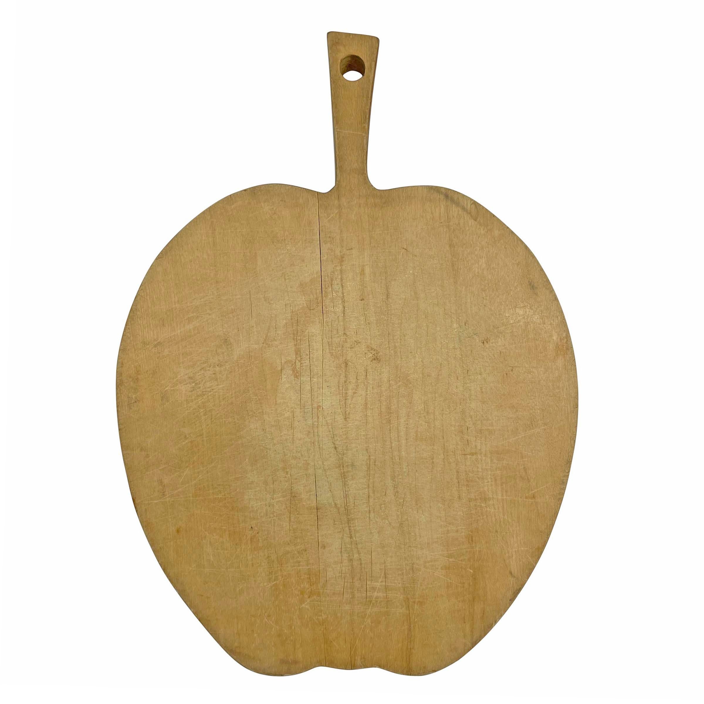 Country English Maple Apple Cutting Board For Sale