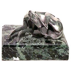 English Marble Dog Paperweight