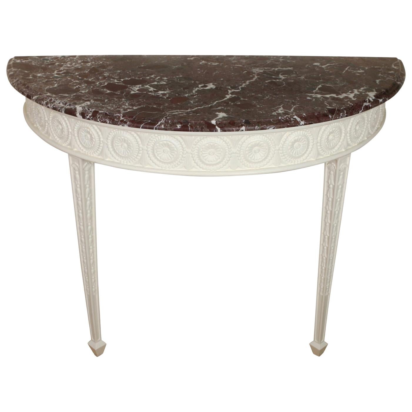 English Marble Georgian Painted Console