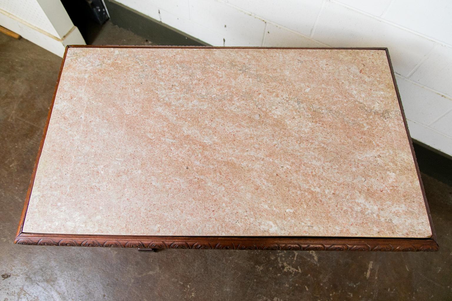 Table centrale anglaise en marbre en vente 1