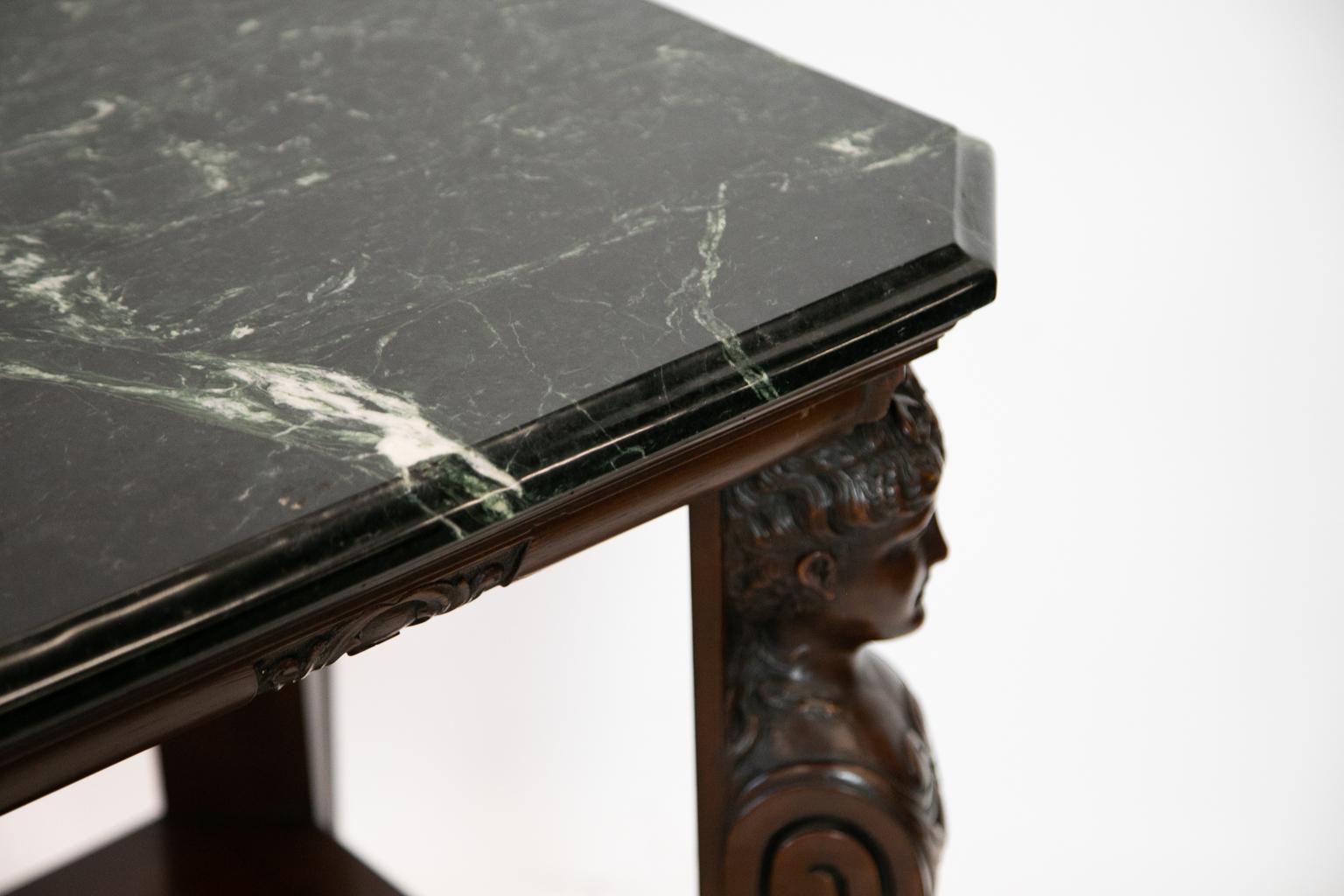 English Marble-Top Center Table 3