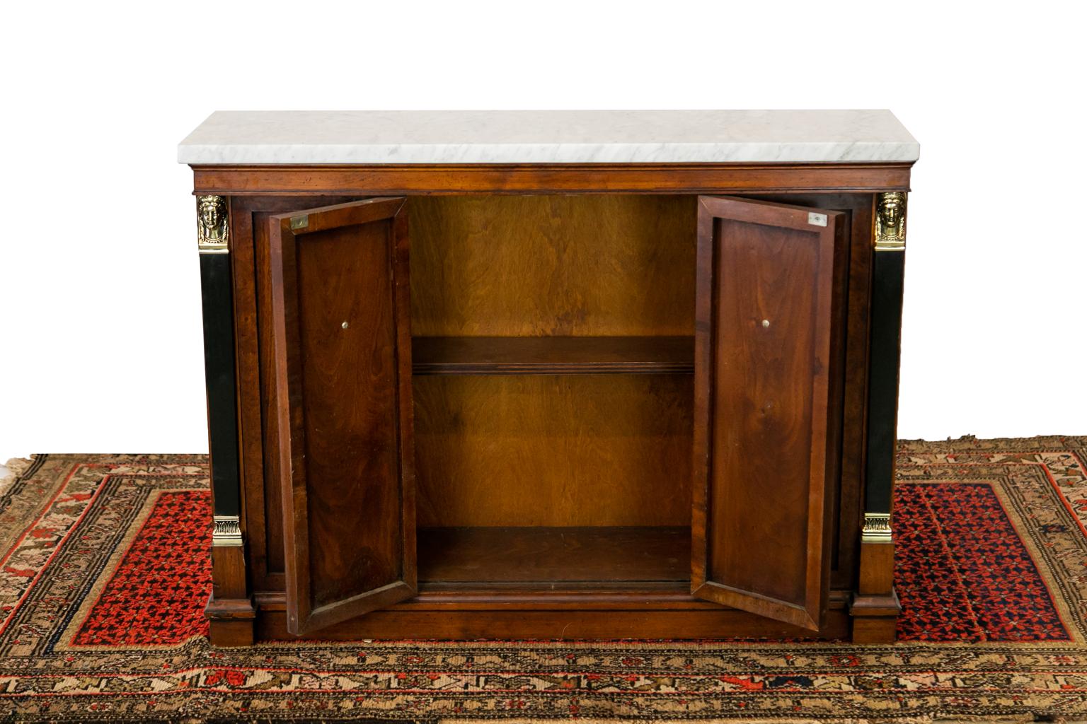 Mid-20th Century English Marble Top Console Server